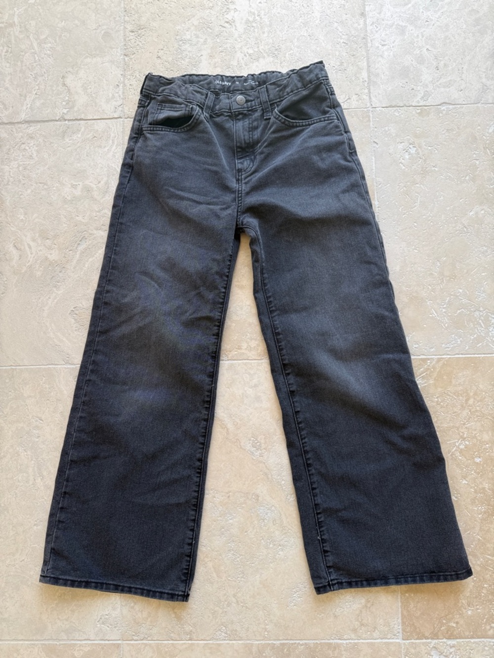 Old Navy High-Rise Baggy Wide Leg Jeans - Charcoal Gray